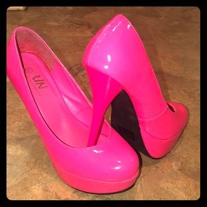 Hot pink heels